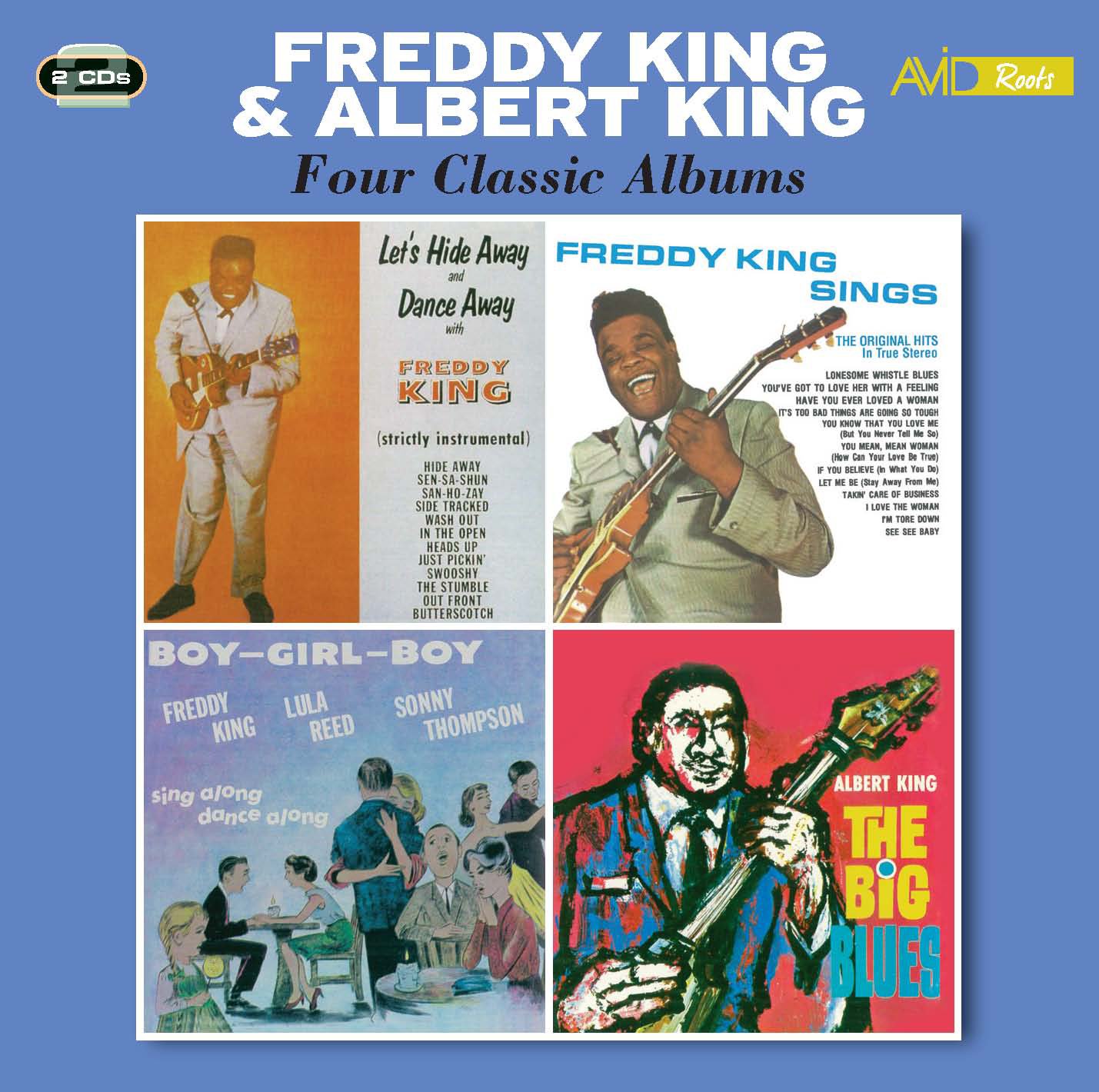 Four Classic Albums by Freddy King/Albert King (CD, 2017)