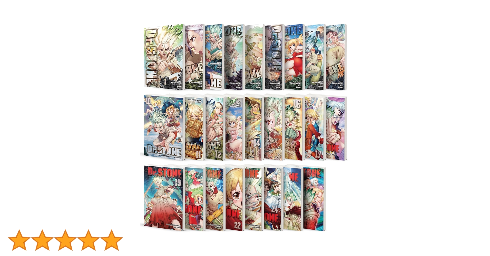 Dr. STONE Manga, Set of 26 Books. Vol. 1-26 : Riichiro