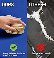 Vista 5 de Delantal impermeable con cómodo babero ajustable de goma de vinilo para lavavajillas, delantal resistente para hombres y mujeres lavavajillas Azul