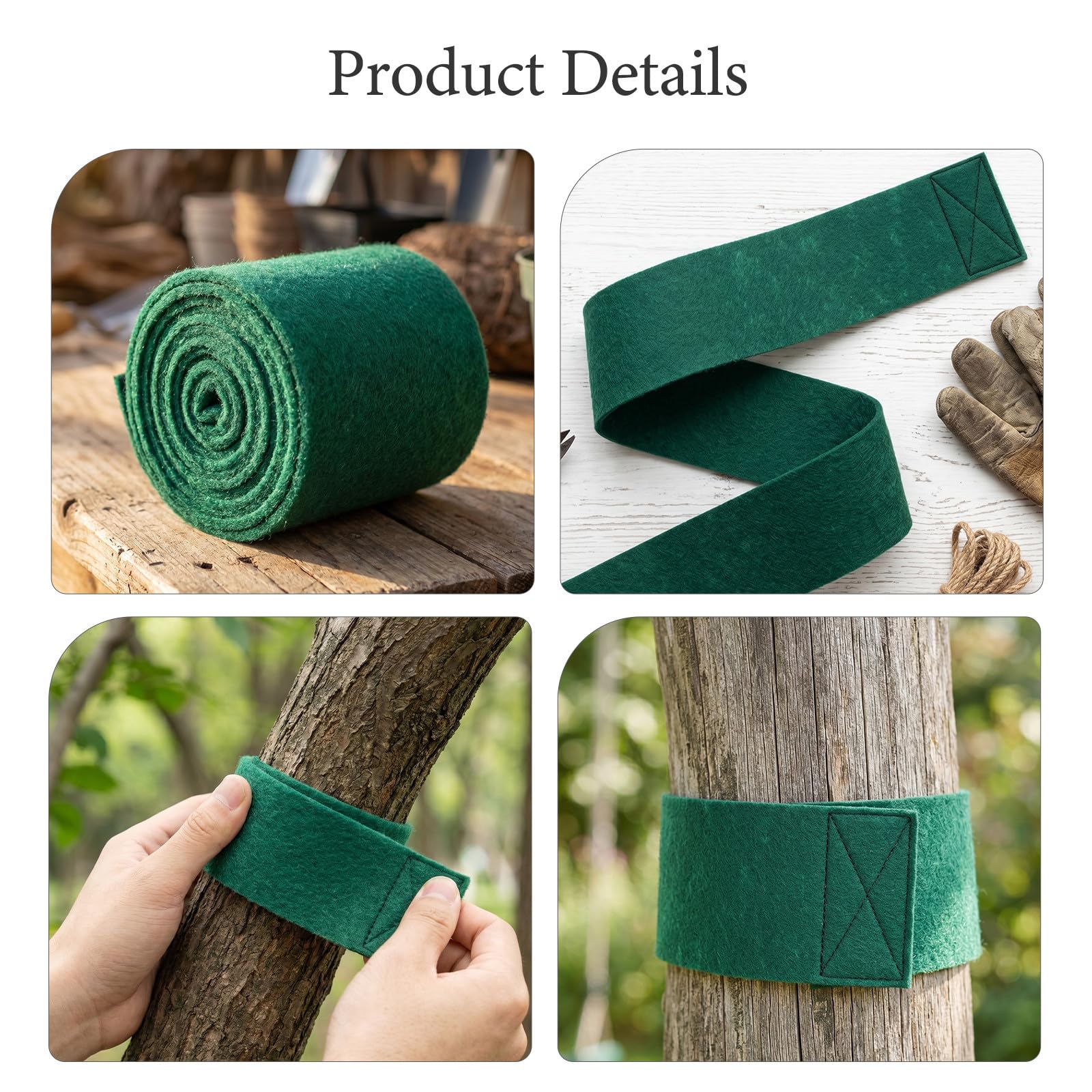Lot de 4 Protections d'arbre pour Slackline - 2 m (79 po) / 2 m (6,7 pi) - Protections pour balançoires, hamacs et équipements de Plein air - Sangles de Guidage antidérapantes et