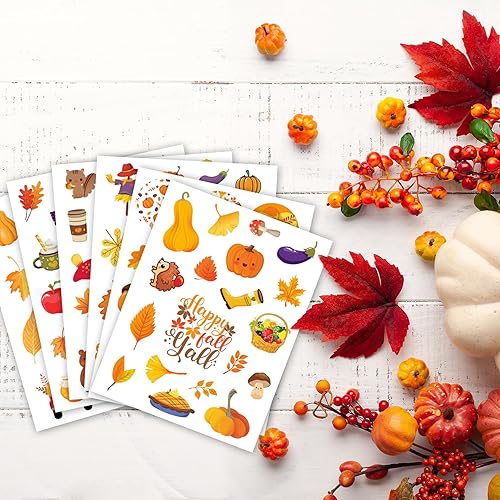 Miniatura 4 de Calcomanías de otoño, manualidades de actividades de otoño para niños, aula, escuela, decoraciones de otoño