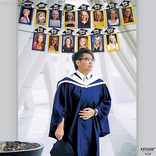 Vista 83 de KatchOn, Cartel de fotos de graduación verde 2025 – grande, 10 pies, pancarta de graduación 2025 Decoraciones de fiesta de graduación 2025