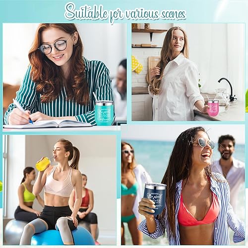 Miniatura 6 de Norme 20 piezas de regalo de agradecimiento para mujeres y hombres, colorido regalo de agradecimiento a los empleados, vaso de 12 onzas, vaso