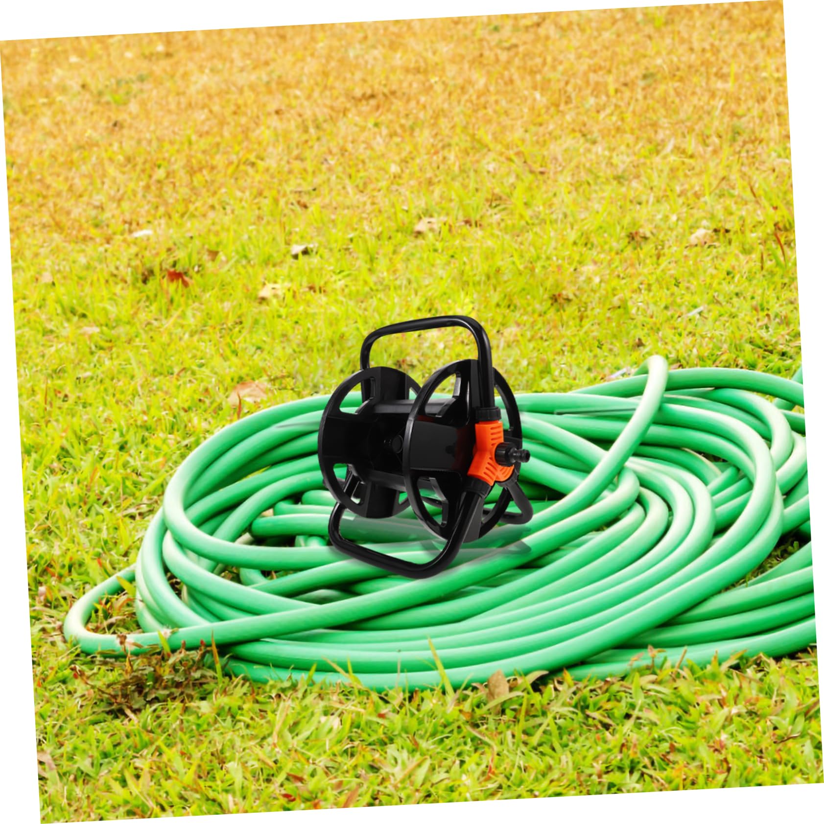 ibasenice Carrete De Manguera Para Lavado De Coches Soporte Independiente Para Jardín Organizador De Almacenamiento Para Manguera Resistente Para Jardinería y Limpieza De Coches