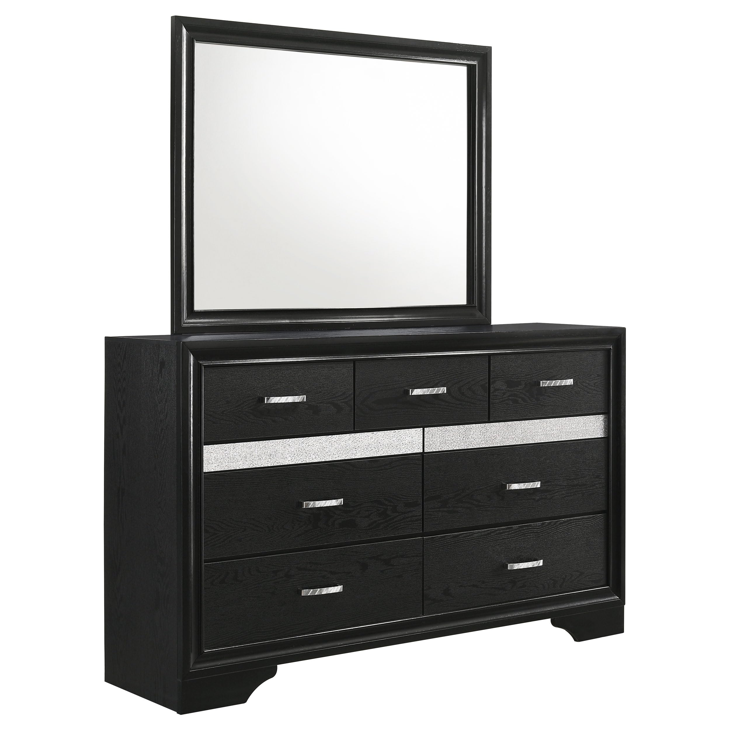 Coaster Home Furnishings Miranda Contemporary 63-inch 9-Drawer Bedroom Dresser with Mirror Bedroom Clothing Storage Cabinet Wide Chest of Drawers