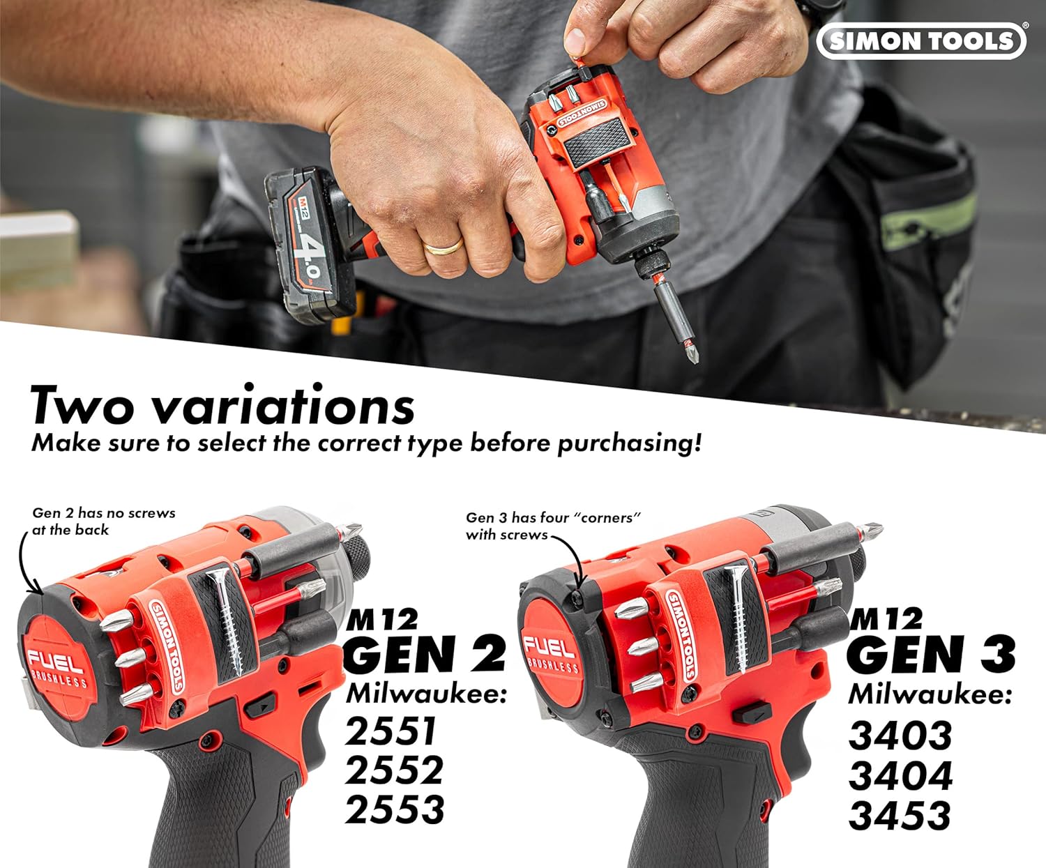 Soporte magnético para brocas Milwaukee M12 Impact Driver & Drill