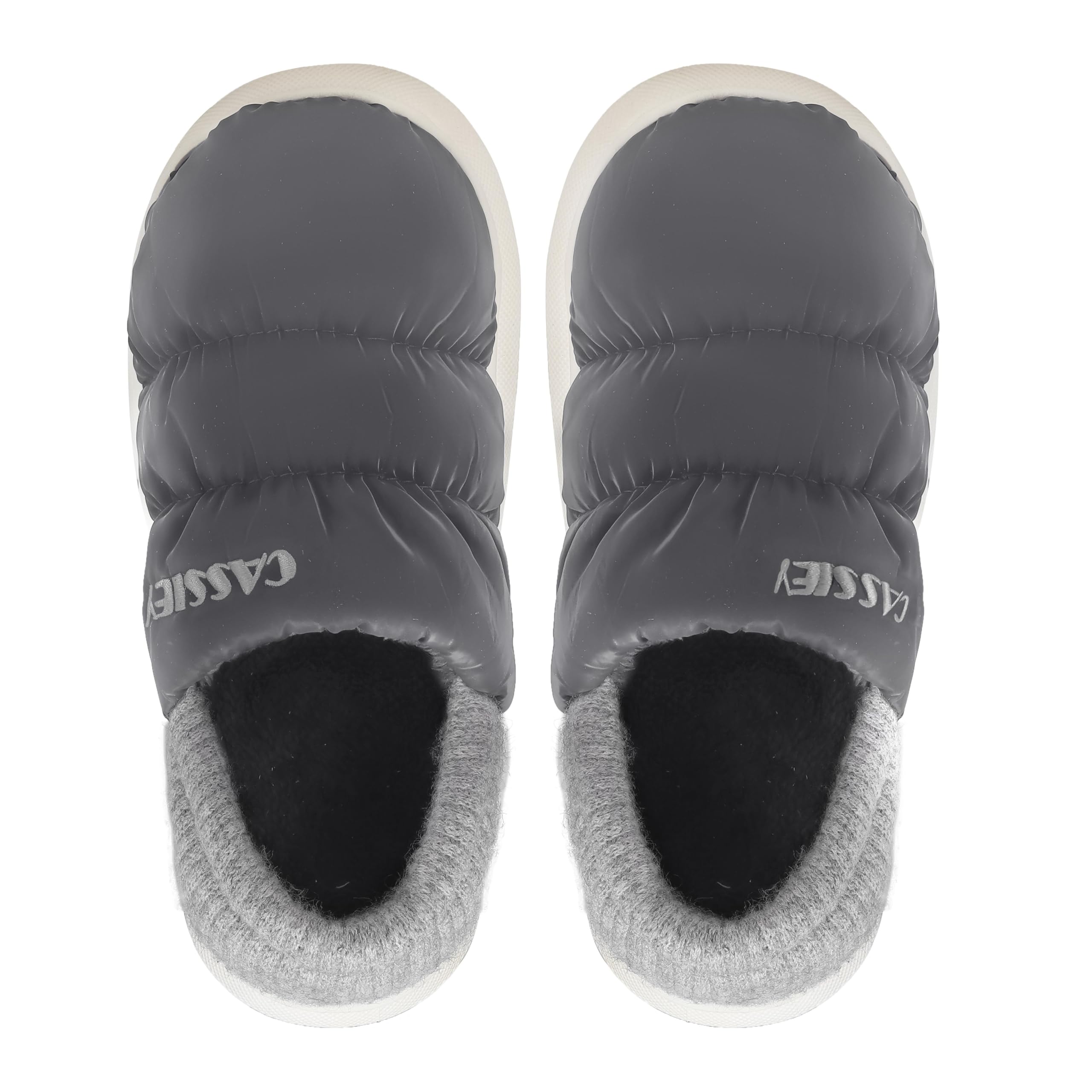 CASSIEY Woman Winter Warm Boots Down Cloth Cotton Shoes Indoor/Outdoor Slip On Shoes- Grey (B0CJRGFV5K) Amazon Price History, Amazon Price Tracker