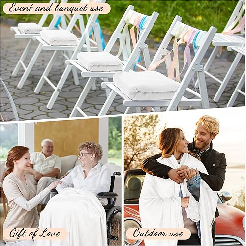 Miniatura 5 de Tinideya Manta de franela de forro polar a granel de 50 x 60 pulgadas, manta de forro polar suave, cálida manta de vellón coral acogedora para cama,