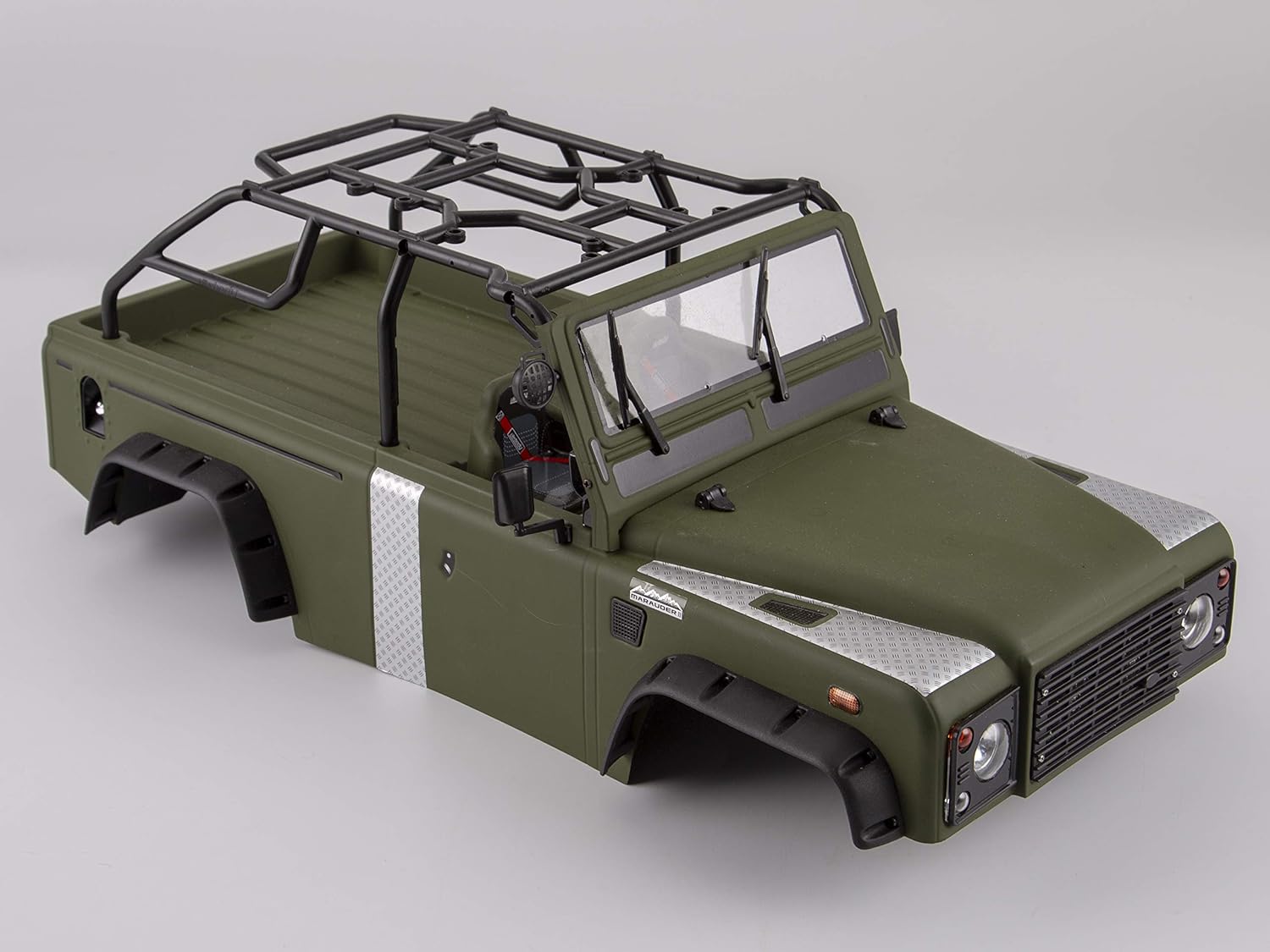 Marauder_Ⅱ Finished Body Matte Military Green (Painted) Light Buckets Assembled Fit for Axial SCX10 & SCX10_ⅡChassis