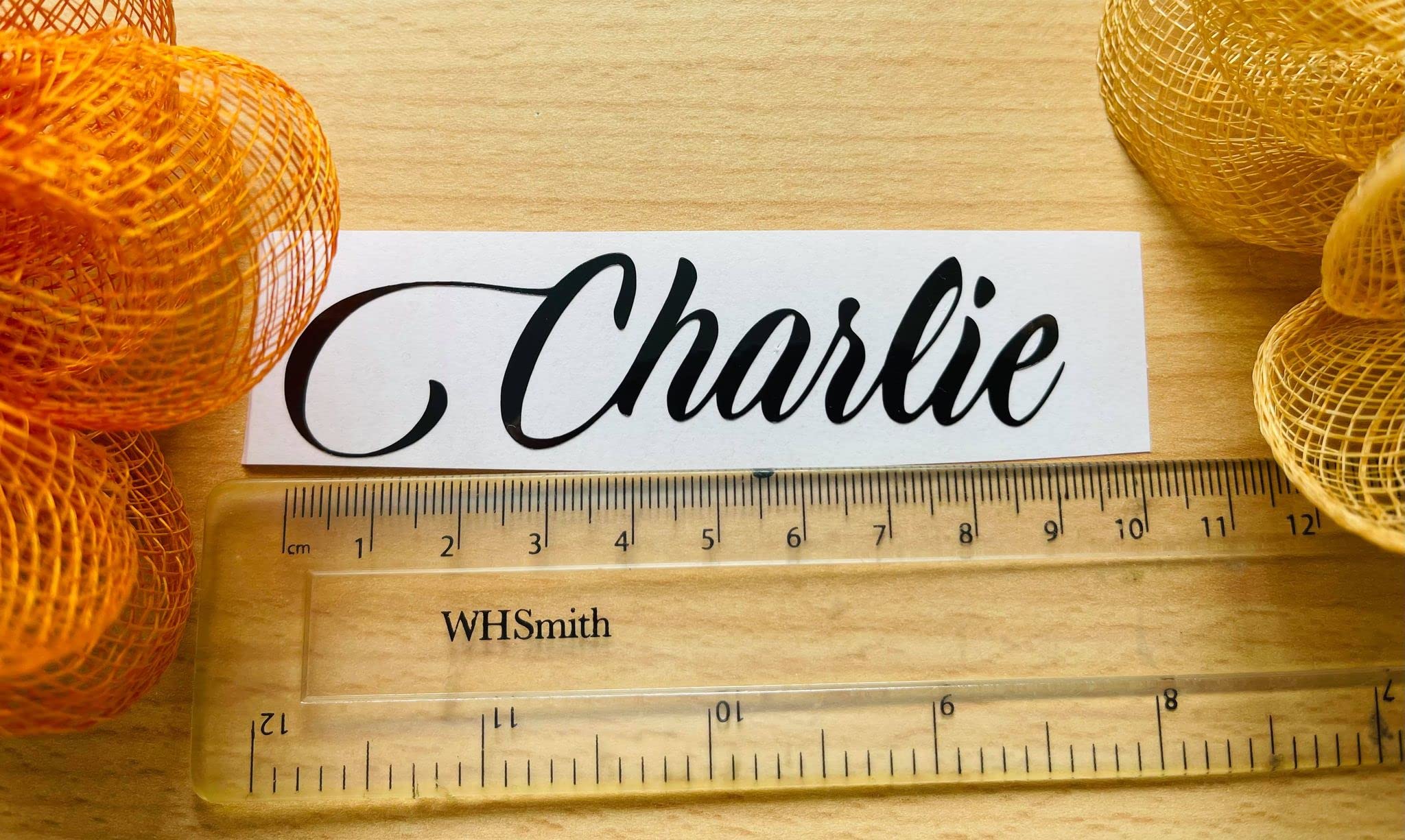 Murrielle Ltd Mettallic Black Personalised Name Sticker Vinyl Decal Water Bottle Wine Glass Lunch Box Hen Do (Mettallic Black)