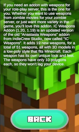 IC Weapons Addon for MCPE