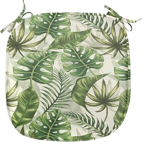 Vista 192 de Lunarable Orient - Juego de 6 cojines de asiento para silla, diseño de estrellas marroquíes, espirales y curvas abstractas, ilustración oriental