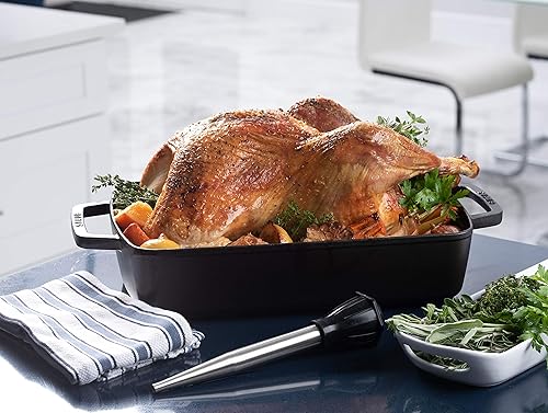 Miniatura 4 de Bellemain Signature - Juego de baster para pavos con cepillo de limpieza (acero inoxidable) con bombilla de silicona de ajuste avanzado y cepillo de