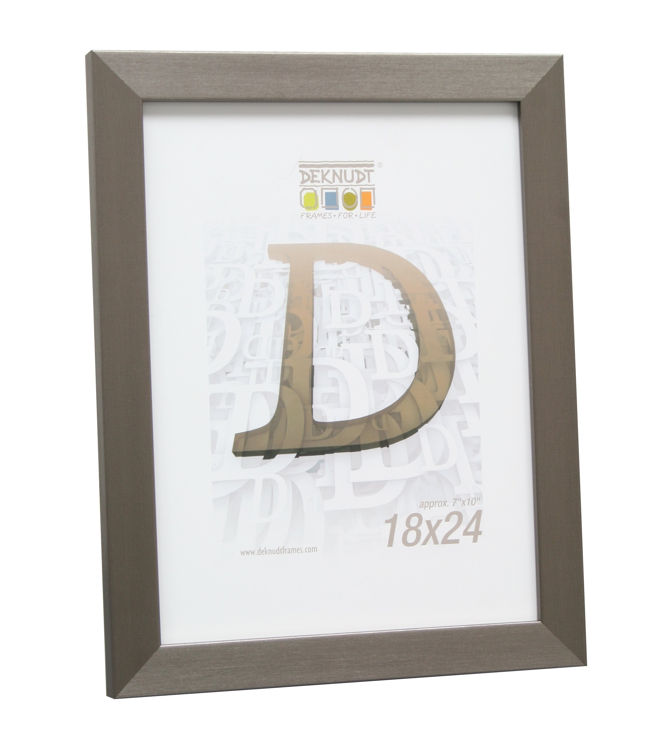Cadre photo résine Deknudt Frames S41VD1 finition argentée fine