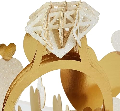 Miniatura 6 de Hallmark Signature Paper Wonder - Tarjeta de compromiso emergente (anillo de diamantes)