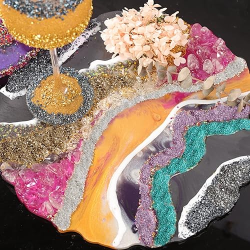 Miniatura 4 de HappyFiller Relleno de jarrón de arena de terrario de vidrio triturado de 1.3 libras, cubierta de suelo, piedras de hadas, jardín, grava, guijarros,