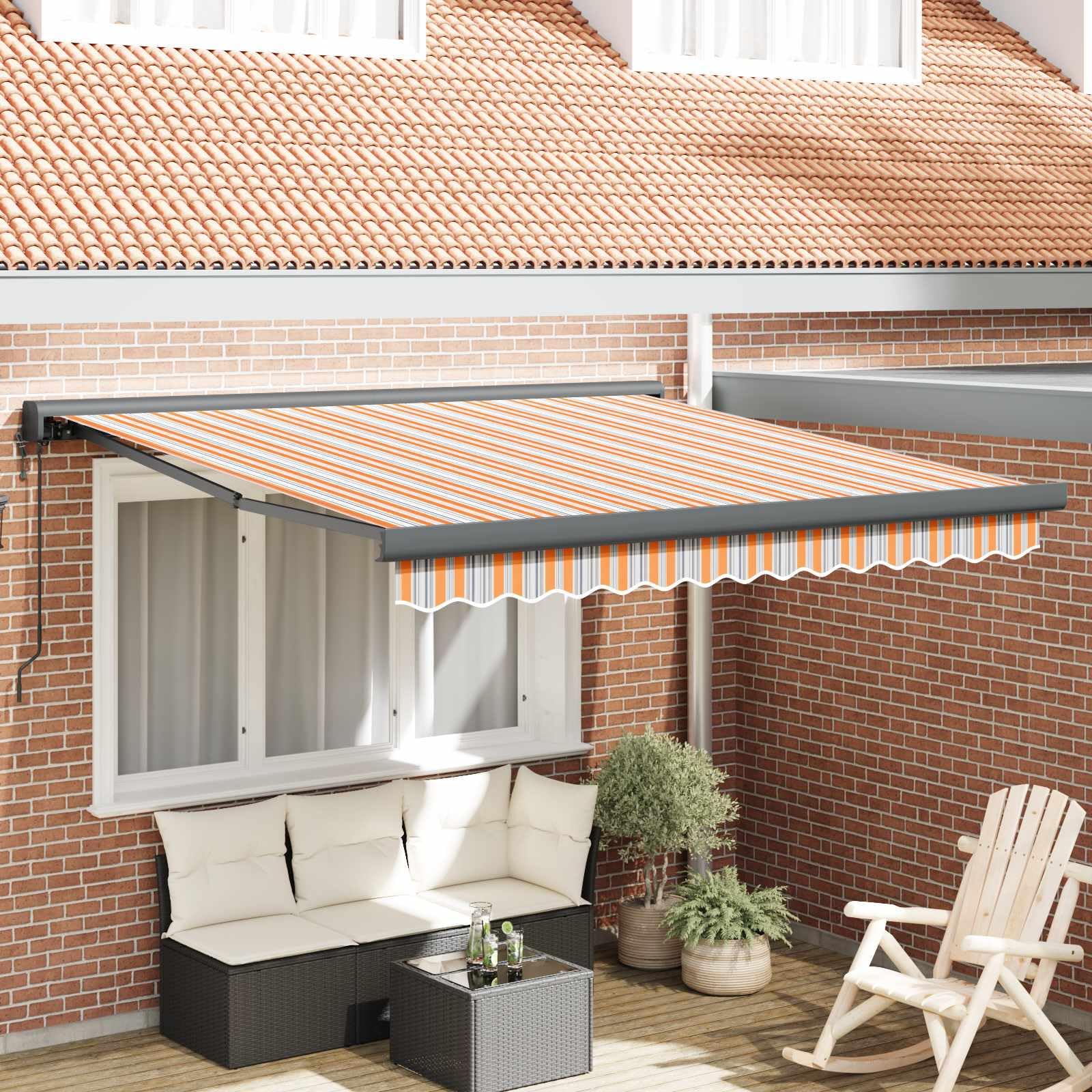 Toldo extensible multicolor 350 x 250 cm