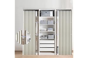 HOMBYS Closet Folding Door: Expandable & Space-Saving Accordion Door