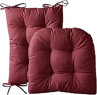 Vista 17 de Sweet Home Collection - Juego de cojines para silla mecedora (antideslizante, parte superior e inferior con lazos)