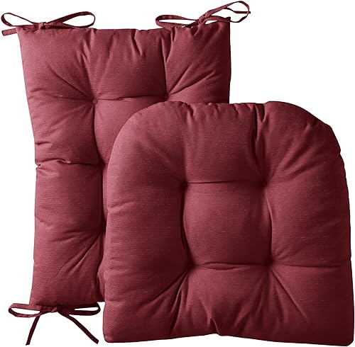 Vista 72 de Sweet Home Collection - Juego de cojines para silla mecedora (antideslizante, parte superior e inferior con lazos)