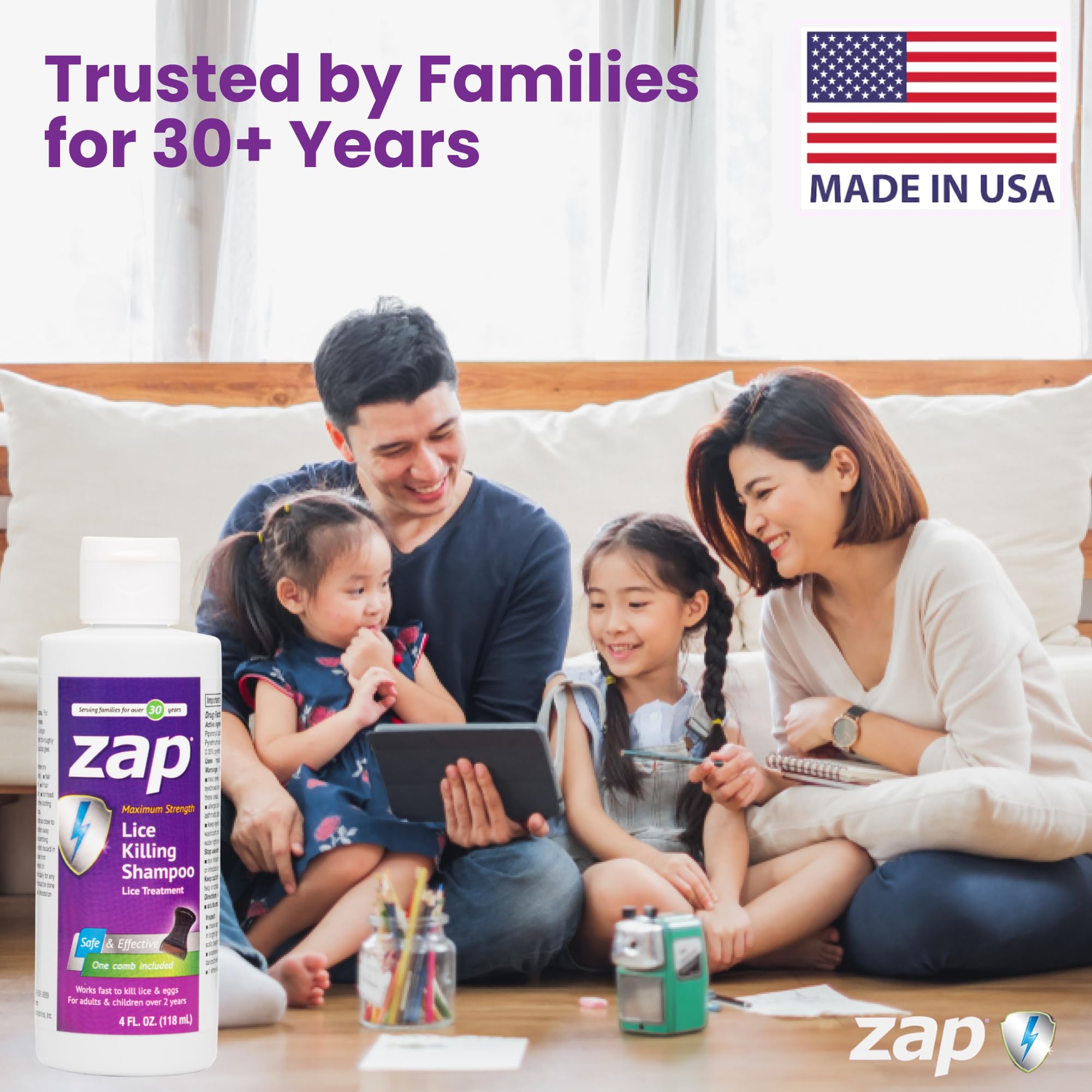 Amazon.com: Zap Lice Shampoo Extra Strength Lice Shampoo That