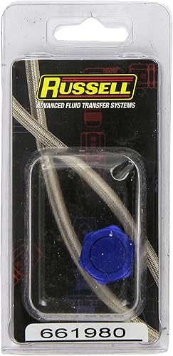 Miniatura 2 de Edelbrock Russell 661980 Aluminio anodizado azul -10AN Flare Cap Fitting