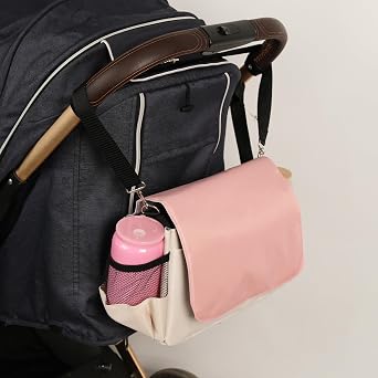 Microcase Omuz Ask l  ve El Tutacakl  2si 1 Arada Ayarlanabilir C rtl  Bebek Arabas   antas  Pembe Krem AL4237
