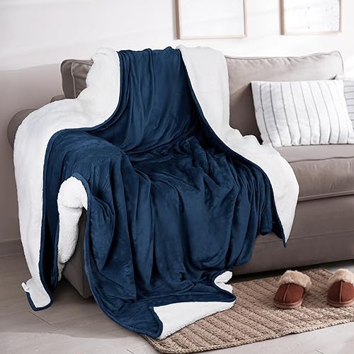 Miniatura 230 de Utopia Bedding - Manta sherpa de tamaño decorativo [negro, 50 x 60 pulgadas], manta reversible de vellón gruesa y cálida de 480 GSM, para cama