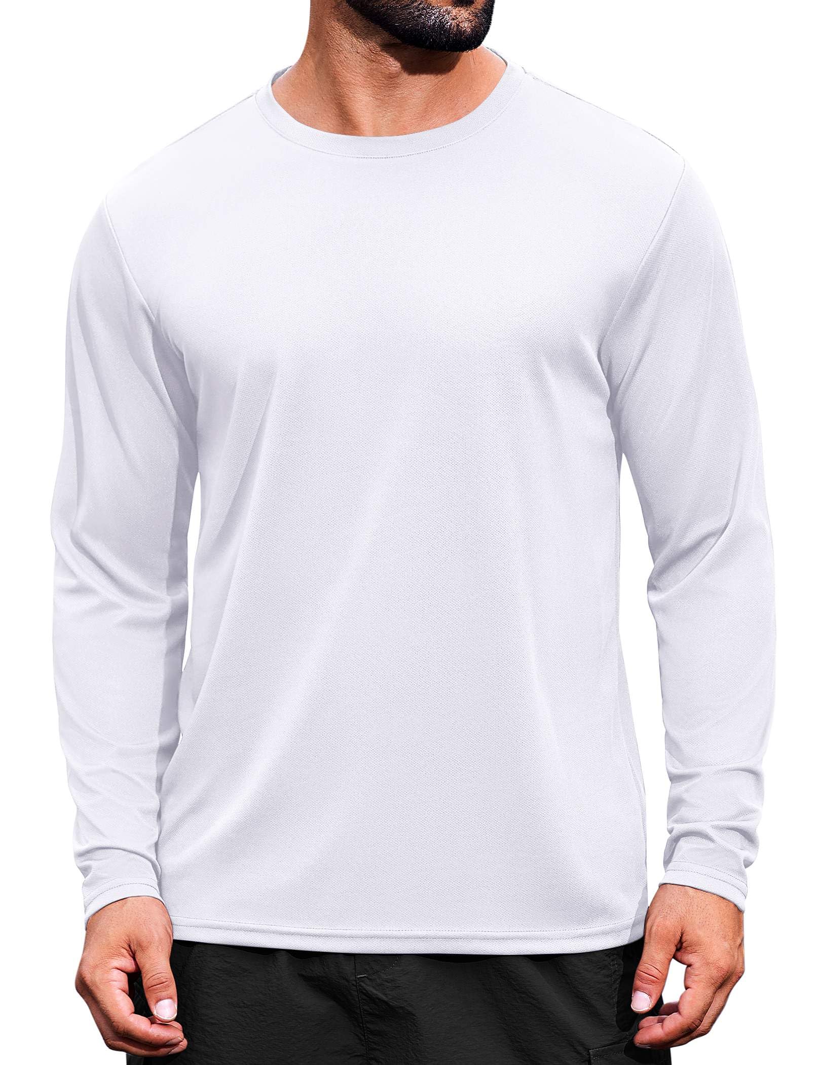 COOFANDY Long Sleeve Shirts for Men Moisture Wicking Activewear T-Shirts Workout Running Shirts