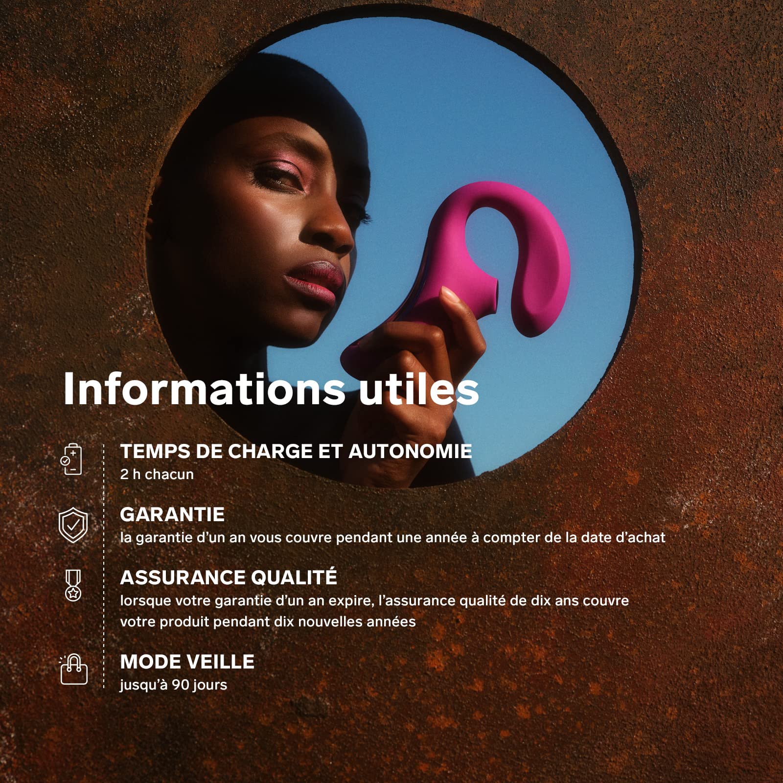LELO ENIGMA Cruise Sextoy Vibromasseur double, Sex Toýs Femme Clitoridien Suceur doté de 8 modes de vibrations, LELO Sextoys, Vibromasseurs Feminin Black