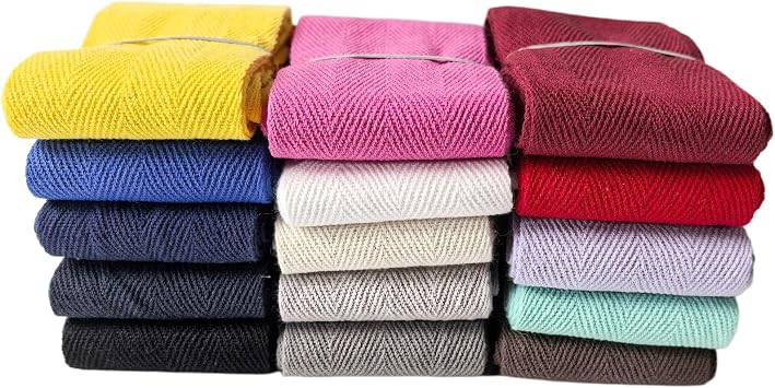 2 Inch Colored Cotton Herringbone Twill Tape 30Yards for Sewing | Natural cotton twill ribbon,ideal for binding and stitching, edging,tote bag handles,garment trimming and DIY sewing crafts