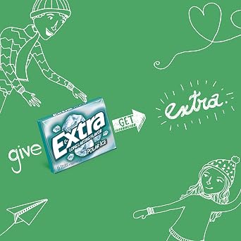 EXTRA Gum Polar Ice, Sugarfree Mint Chewing Gum Bulk Pack, 15 Count, 3 Pack