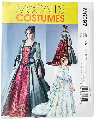 McCall's M6097 Women's Historical Victorian Dress Costume Sewing Pattern, Sizes