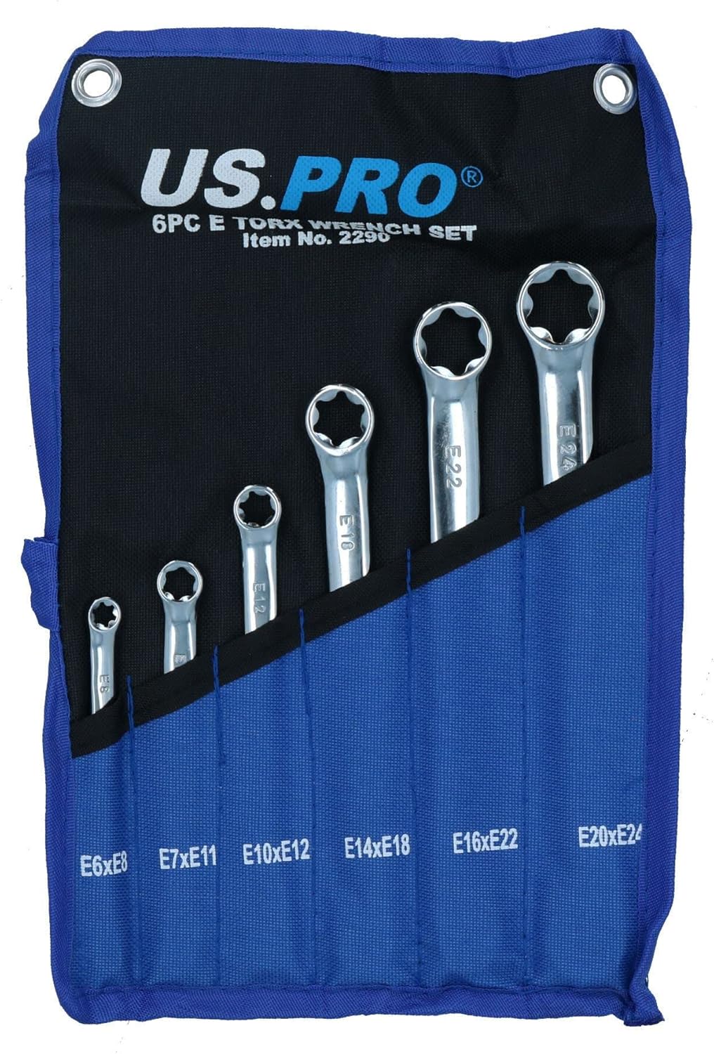 6pc Torx E Spanner Wrench Star Double Ended Box E6 – E24 12 Sizes Set