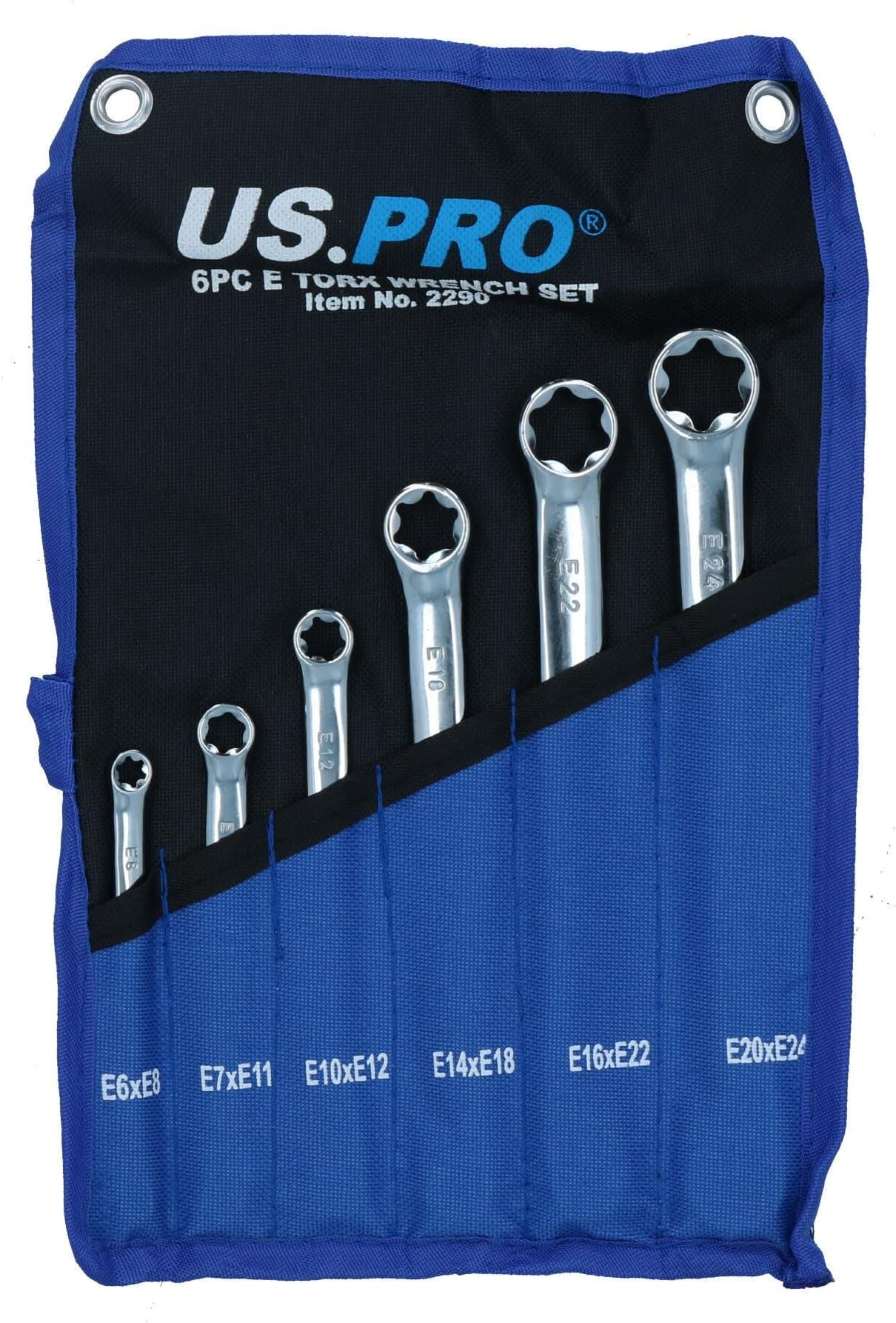 6pc Torx E Spanner Wrench Star Double Ended Box E6 – E24 12 Sizes Set
