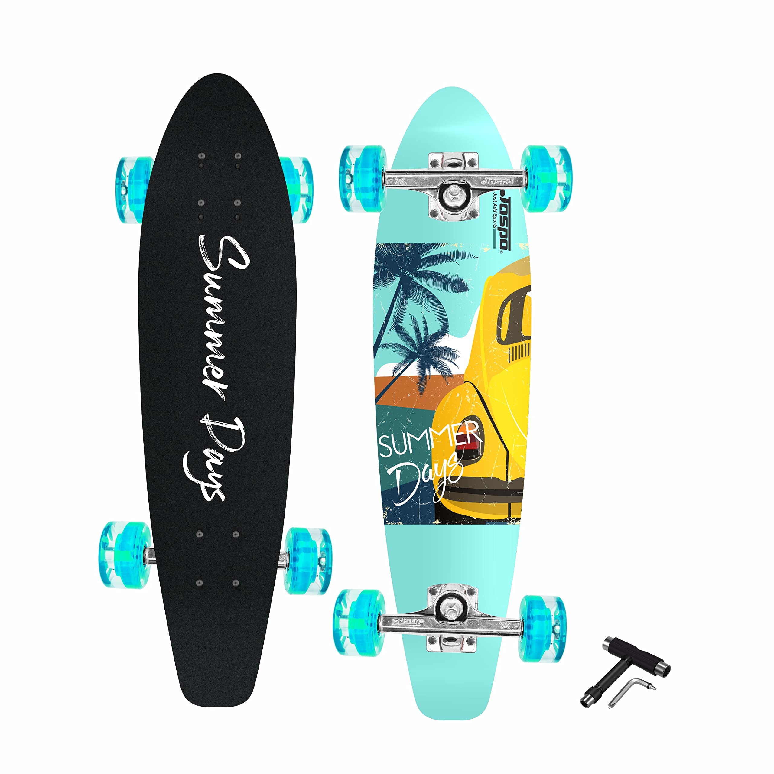 See full amazon price history chart for Jaspo Summer Days Cruiser Wooden (Concave Maple) Skateboard (28 x 8 inches) 7 Layer, Concave Design Complete Skateboard with PU Wheels for Kids/Boys/Girls/Youth/Adult (Summer Days) Jaspo Summer Days Cruiser Wooden (Concave Maple) Skateboard (28 x 8 inches) 7 Layer, Concave Design Complete Skateboard with PU Wheels for Kids/Boys/Girls/Youth/Adult (Summer Days) (B09TFJSQ8M) Amazon Price History, Amazon Price Tracker