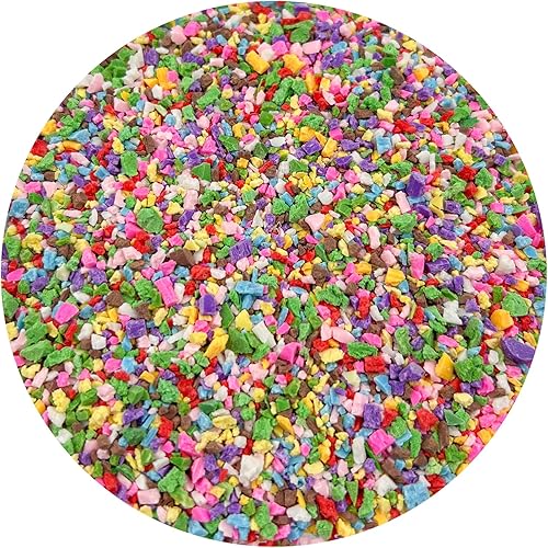 Vista 16 de Rebanadas de arcilla polimérica triturada de 3.53 onzas – Gránulos irregulares de resina para arte de uñas, manualidades de carcasa de teléfono