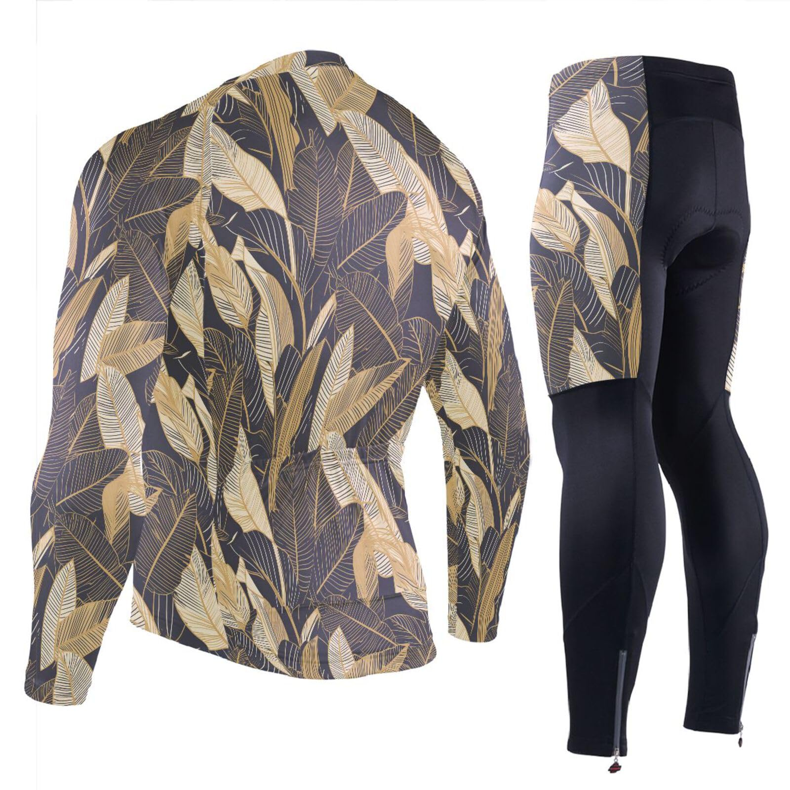 Radtrikot Herren mit Taschen, Windbreaker, langärmelig, 3D-gepolstert