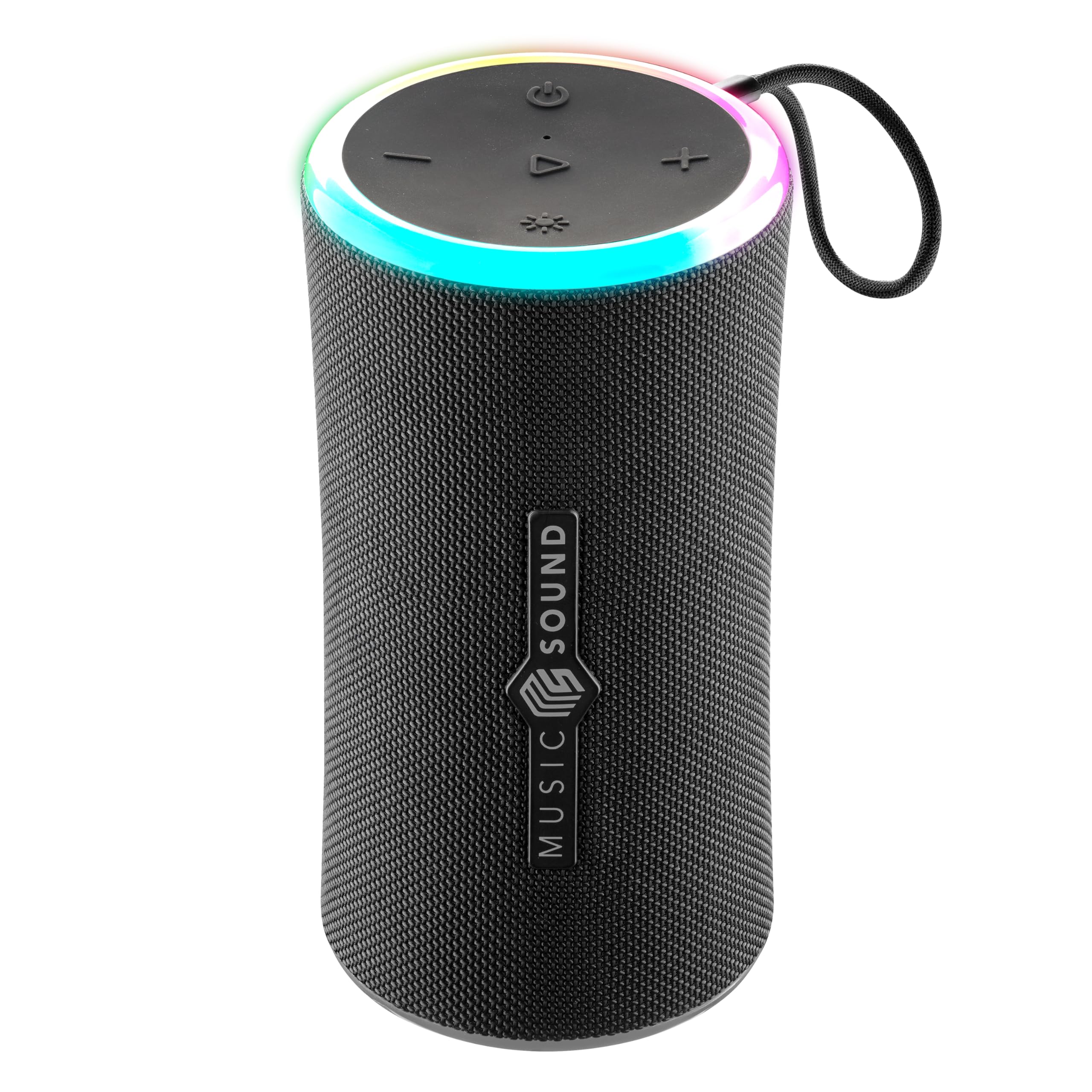 Music Sound AURA 20W - Cassa Bluetooth Portatile - Nero - IPX6 - luci RGB