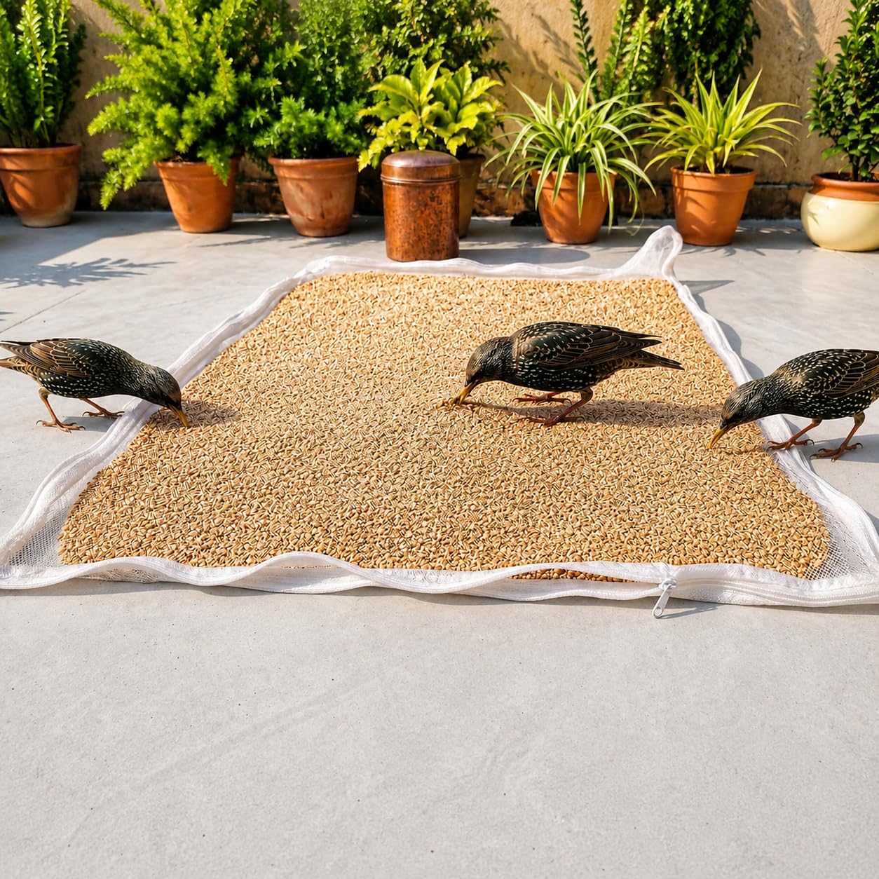 2 Bird Feeders & Bath - Balcony Garden -10