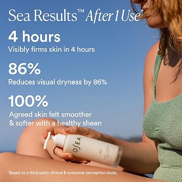 OSEA Undaria AlgaeTM Body Lotion, Lightweight Hydration, Fast-Absorbing, 5oz