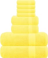 Vista 71 de GLAMBURG - Juego de 12 toallas faciales ultrasuaves de 13 x 13 pulgadas, 100% algodón, duraderas y altamente absorbentes, ideales para baño, cocina