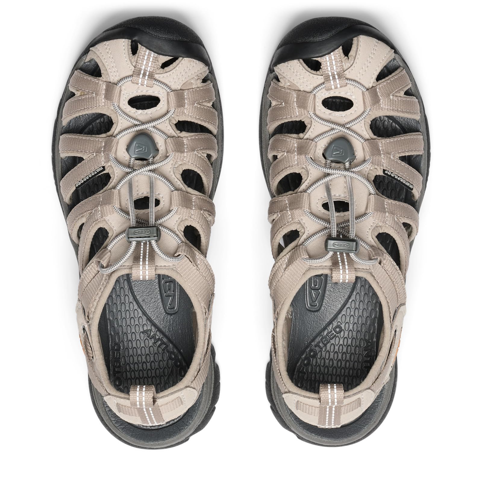 Keen WHISPER W-NEUTRAL GRAY/BRIGHT CHARTREUSE 1008452 - Sandalias para mujer