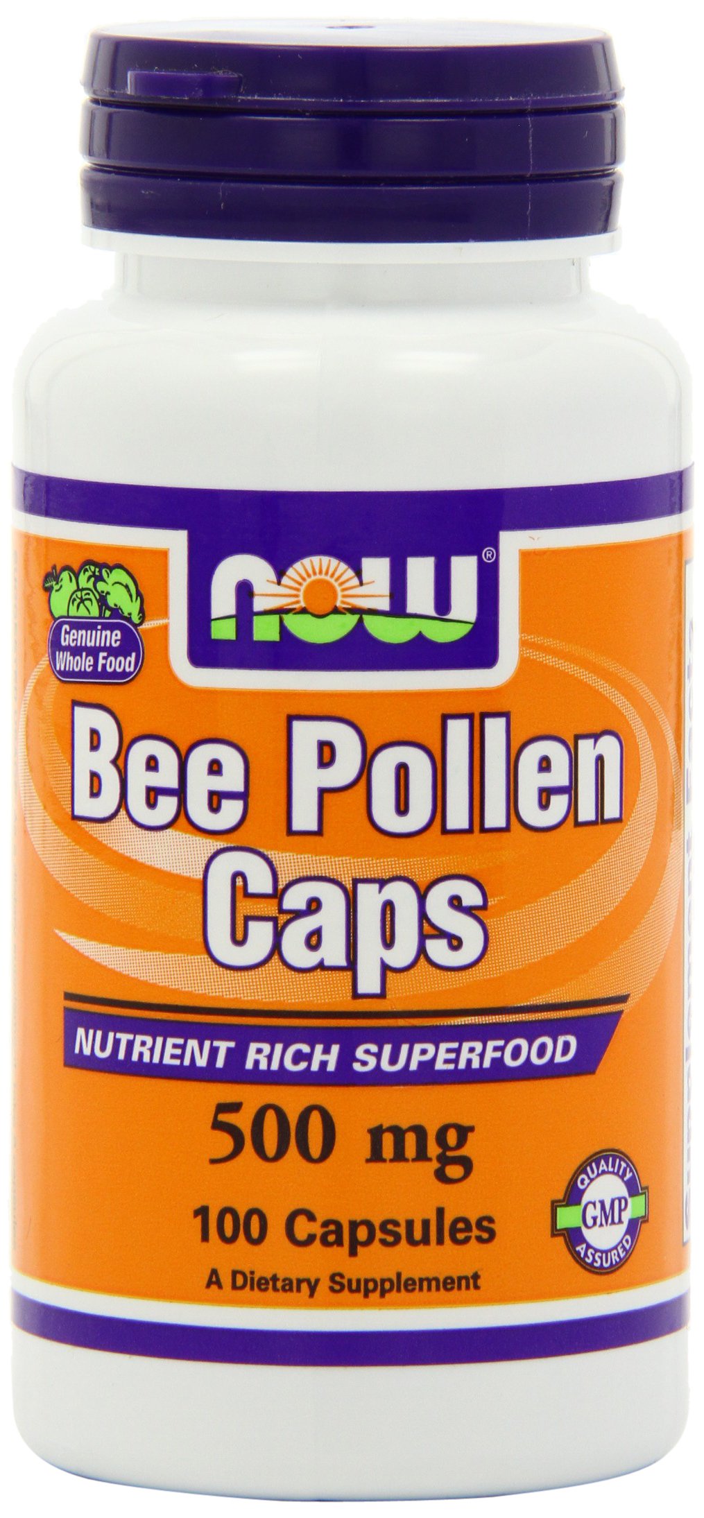 Amazon.com: NOW Bee Pollen, 500mg, 100 Capsules (Pack of 3) : Health ...