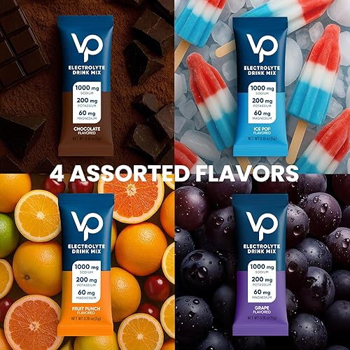 Miniatura 8 de Venture Pal Salt-Forward - Polvo de electrolitos  Mezcla de hidratación alta en sodio con vitaminas y potasio  Sin azúcar, cero calorías  Paleo,