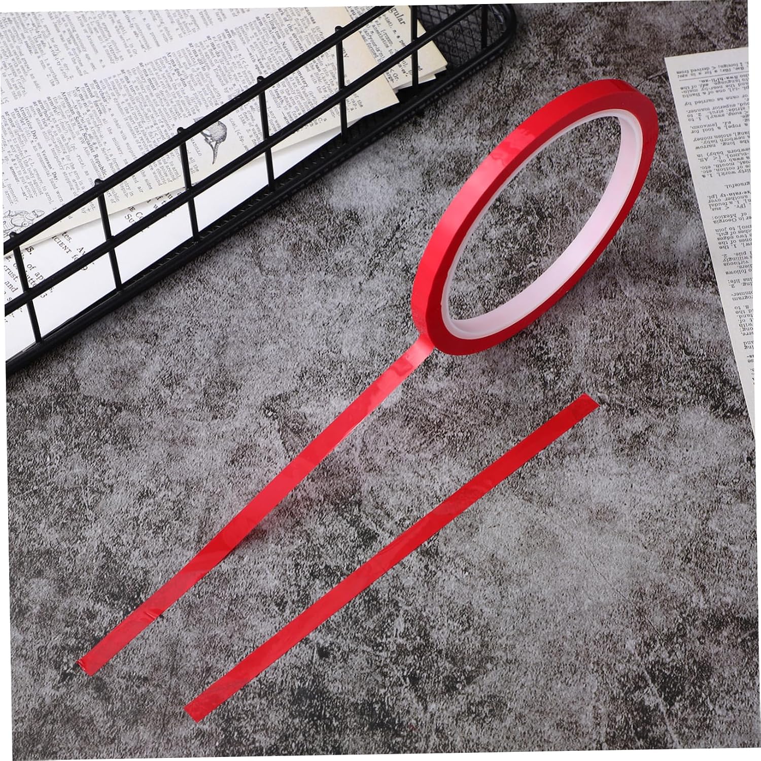 Decorative Auto Trim Tape Strong Adhesive Car Edge Insulation Strip Red for Stylish No Marks Removal Weather Resistant