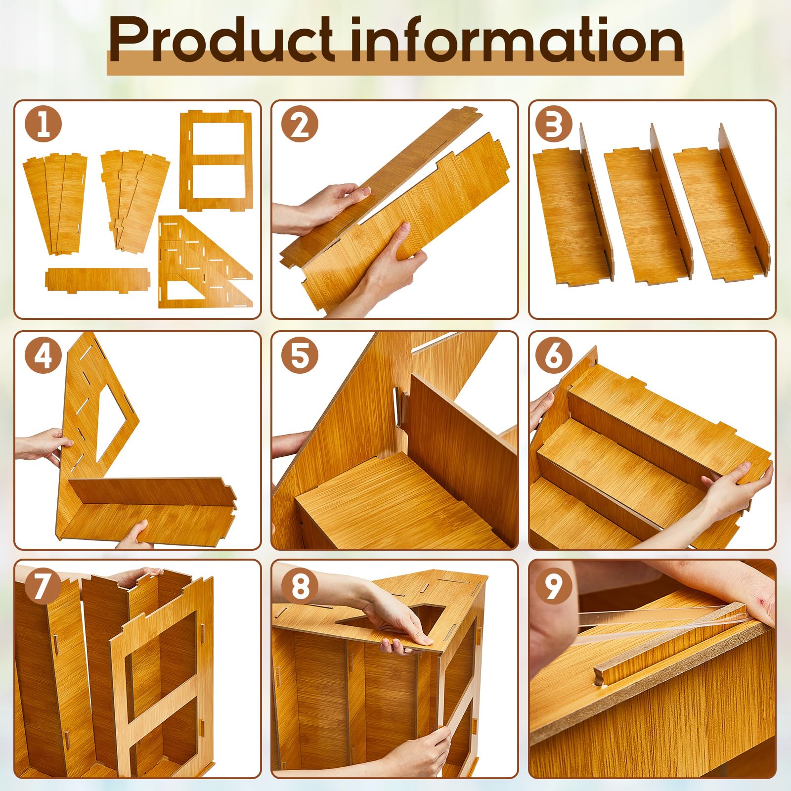 Fair Display Rack Snapklik.com : Roshtia 2 Pcs 4 Tier Retail Wooden Display Riser Wood ...