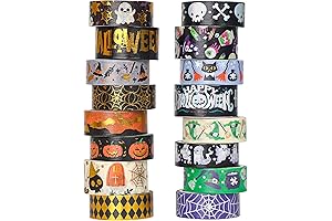 16 Rolls Halloween Washi Tape Spooky and Fun for You