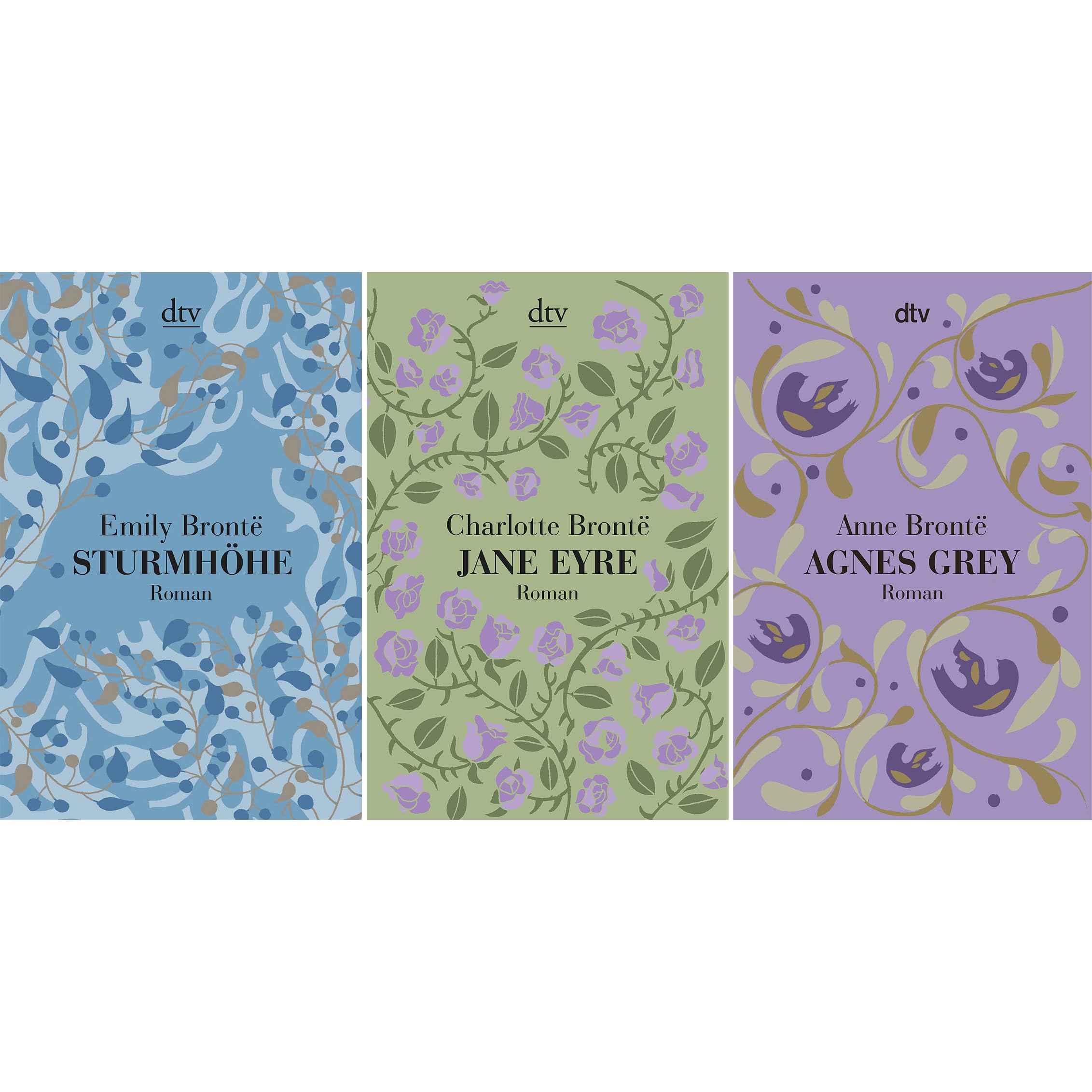 Die großen Romane der Brontë-Schwestern (Set): »Sturmhöhe« + »Jane Eyre« + »Agnes Grey«