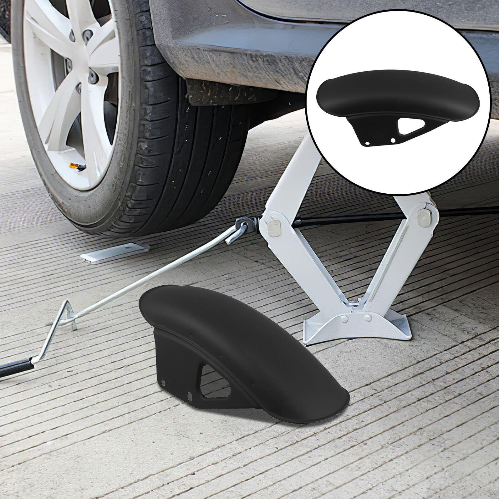 INOOMP Parafango Anteriore e Posteriore Moto Gn125 Set Paraspruzzi Nero Protezione Anti-fango Resistente Accessori Moto da Uomo per Uso Urbano e Fuoristrada